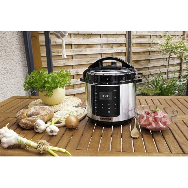 Concept CK8001 multi cooker 5.6 L 1000 W Black, Stainless steel