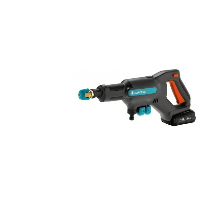 Gardena AquaClean 24/18V P4A pressure washer Compact Battery 250 l/h Black, Blue, Orange