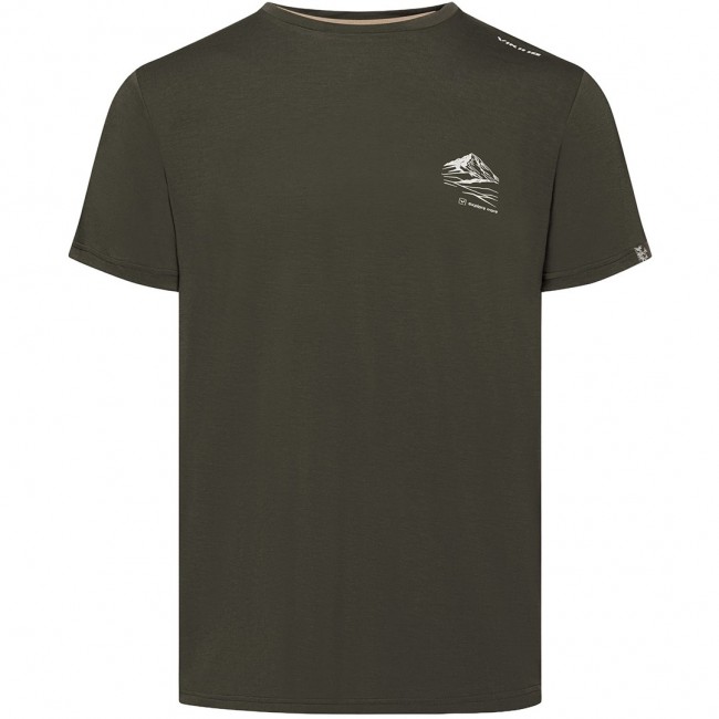 T-shirt męski VIKING Lenta Bamboo Light Man ciemno zielony XXL
