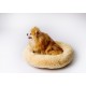 GO GIFT Shaggy cream M - pet bed - 57 x 57 x 10 cm