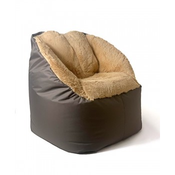 Sako bag pouf Fluffy brown XXL 140 x 90 cm