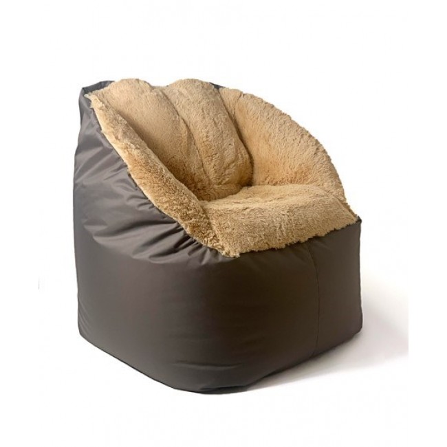 Sako bag pouf Fluffy brown XXL 140 x 90 cm