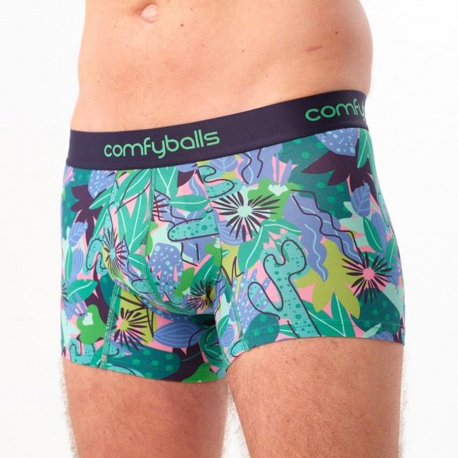 Comfyballs Tropical Cotton Brief Green