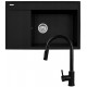 Set - Sink PYRAMIS CAMEA (79x50) 1B 1D R + Faucet IDEA Black Edition - 070168502BE - Volcano Set - Sink PYRAMIS CAMEA (79x50) 1B 1D R + Faucet IDEA Black Edition - 070168502BE - Volcano
