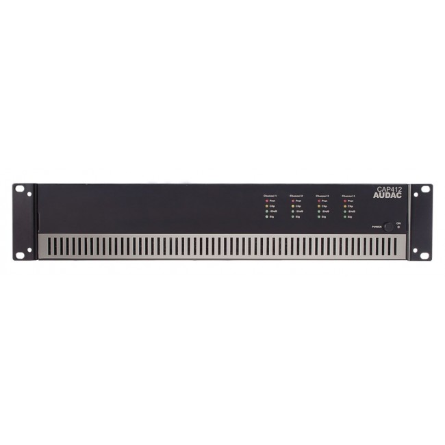 Audac CAP412 four-channel power amplifier 4 x 120 W 100V Audac CAP412 four-channel power amplifier 4 x 120 W 100V