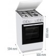 Gas-electric cooker GORENJE GK5A22WH Gas-electric cooker GORENJE GK5A22WH