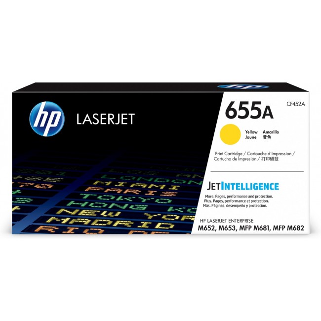 HP 655A Yellow Original LaserJet Toner Cartridge HP 655A Yellow Original LaserJet Toner Cartridge