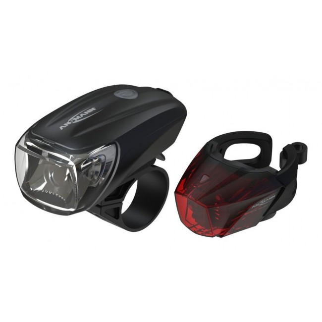 Ansmann 1600-0254 bicycle light Rear lighting + Front lighting (set) LED