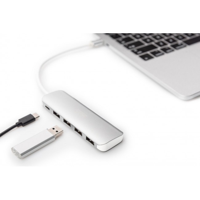 Digitus USB Type-CTM 4 port hub (USB 3.0) + PD
