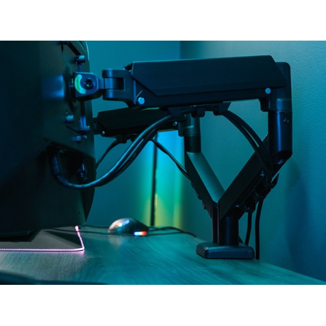 Tracer Double Armflex Monitor Mount, Black