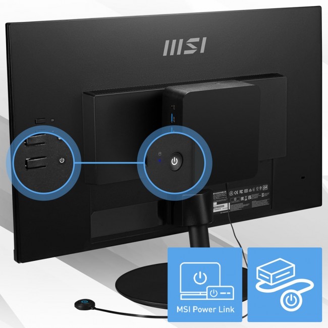 MSI Cubi NUC 1M Intel Core 3 100U (14th Gen - Series 1) Barebone, NUC, SFF, Mini Computer, HTPC, (NO RAM, NO Storage, NO OS), Intel Graphics/DDR5/Dual ThunderBolt 4/Dual HDMI/Dual LAN/WiFi 6E/BT 5.3/VESA - NUC 1M i3 100U BB