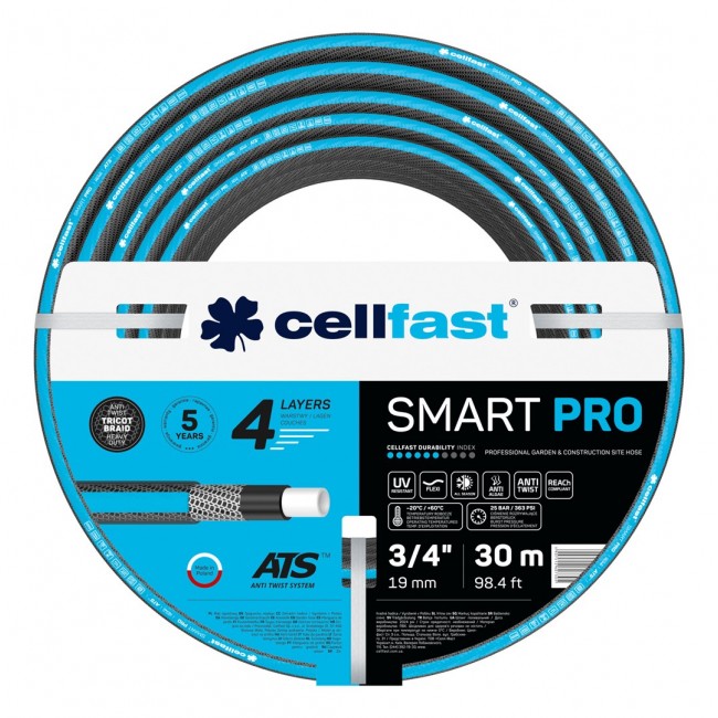 CELLFAST SMART PRO ATS garden hose 30 m Above ground Blue, Black