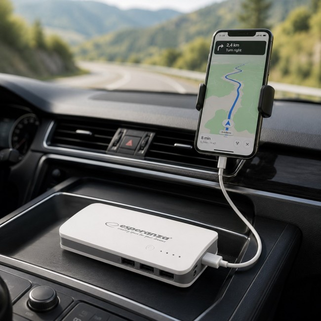 Esperanza EMP106WE Radium power bank Grey,White 8000 mAh