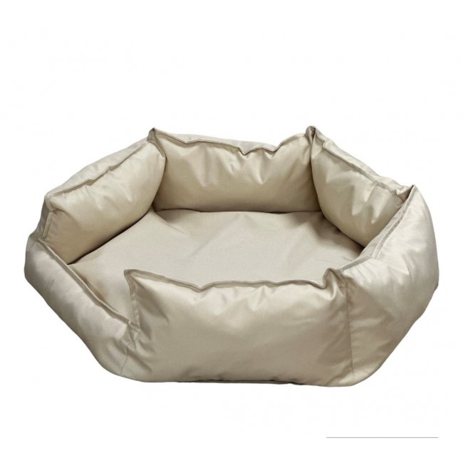 GO GIFT Hexagon beige XXL - pet bed - 90 x 63 x 16 cm