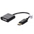 Lanberg AD-0007-BK video cable adapter 0.1 m DisplayPort DVI-D Black