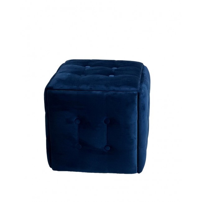 Puff-transformer 5in1 - 5 stools in 1 pouffe navy blue velvet