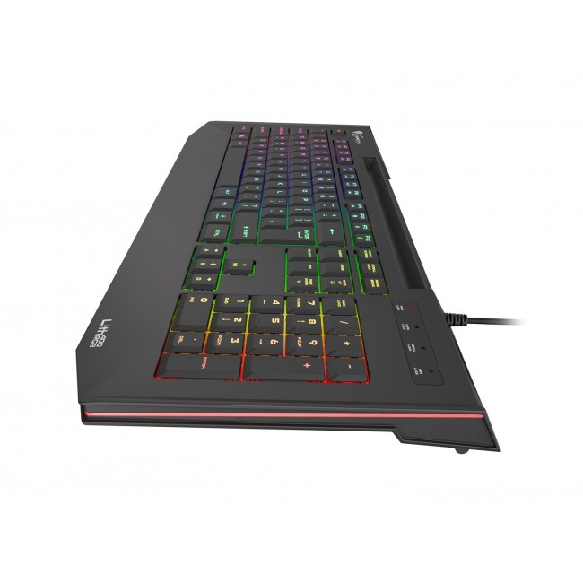 GENESIS Lith 400 RGB keyboard Gaming USB QWERTY US International Black