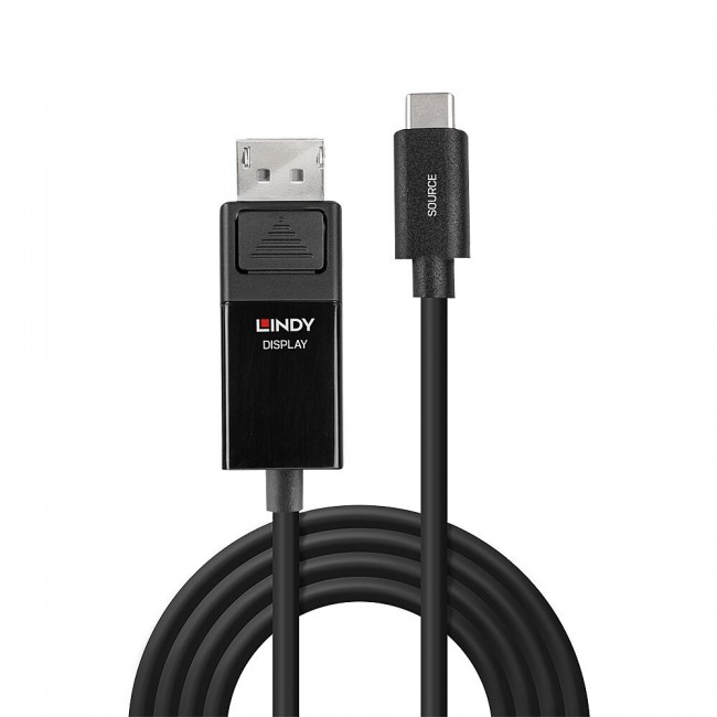Lindy 2m USB Type C to DP 4K60 Adapter Cable with HDR Lindy 2m USB Type C to DP 4K60 Adapter Cable with HDR