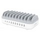 Manhattan Charging Station, 10x Ports: 3x USB-C (up to 18W PD) and 7x USB-A (up to 12W), 120W Total Output, White/Grey, Three Year Warranty Manhattan Charging Station, 10x Ports: 3x USB-C (up to 18W PD) and 7x USB-A (up to 12W), 120W Total Output, White/Grey, Three Year Warranty