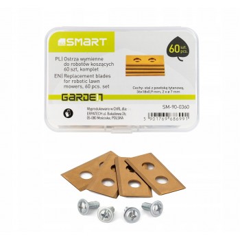 Blades for robotic lawnmowers 60 pcs, set