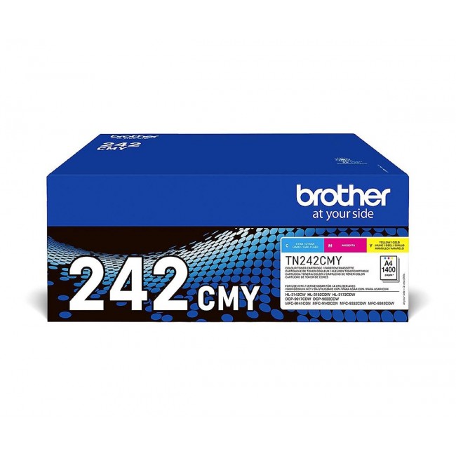 Brother TN-242CMY toner cartridge 1 pc(s) Original Cyan, Magenta, Yellow Brother TN-242CMY toner cartridge 1 pc(s) Original Cyan, Magenta, Yellow