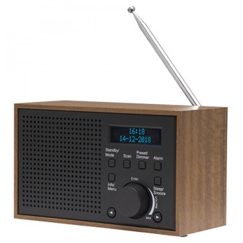 Denver DAB-46DARK GREY radio Internet Analog & digital Black, Brown