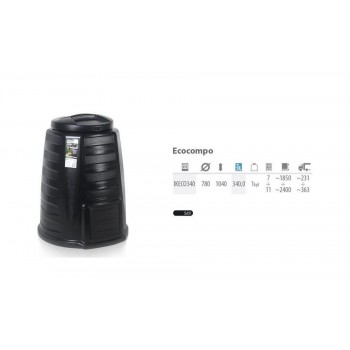 PROSPERPLAST COMPOSTER 340L BLACK