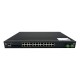 LevelOne 28-Port L2 Plus Managed PoE Industrial Switch, 4 x 1/2.5/10GbE SFP+, 24 PoE Outputs, 370W, 802.3AF/AT/BT PoE, 19