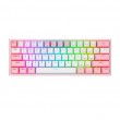 REDRAGON K616 Fizz Pro white/pink keyboard USB + RF Wireless + Bluetooth Pink, White