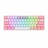 REDRAGON K616 Fizz Pro white/pink keyboard USB + RF Wireless + Bluetooth Pink, White