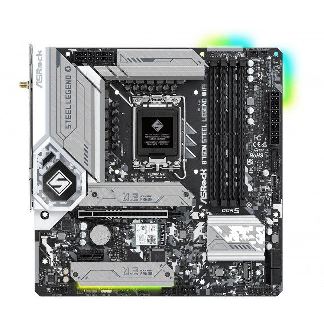 Asrock B760M Steel Legend WiFi Intel B760 LGA 1700 micro ATX