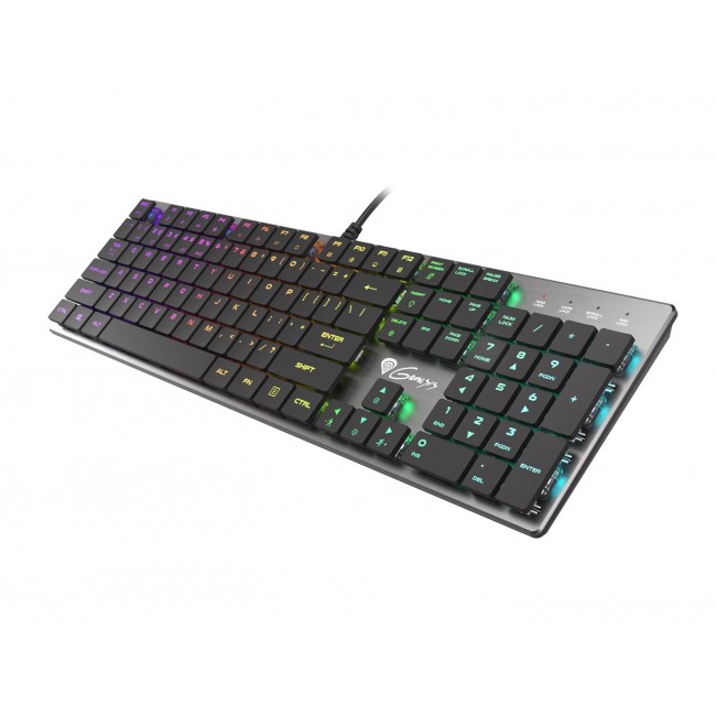 GENESIS Thor 420 RGB keyboard Gaming USB QWERTY US International Silver GENESIS Thor 420 RGB keyboard Gaming USB QWERTY US International Silver