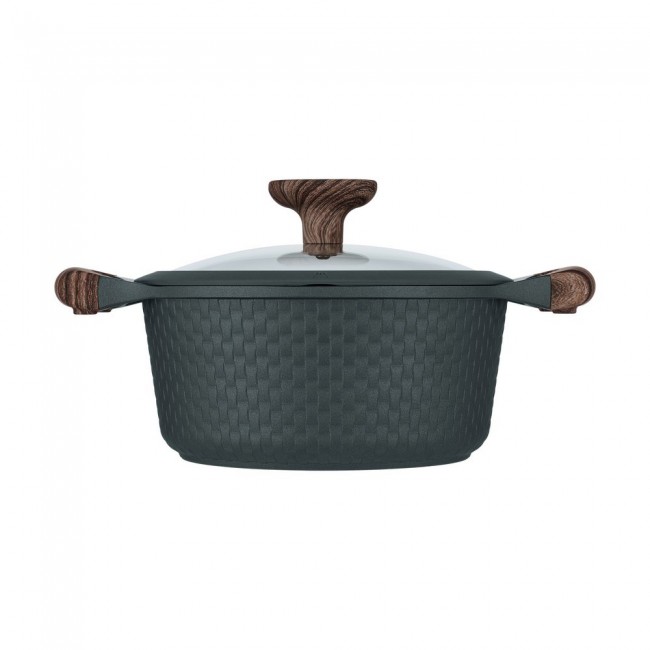 Resto Kitchenware Ran 2.4 L Round Black, Wood Resto Kitchenware Ran 2.4 L Round Black, Wood