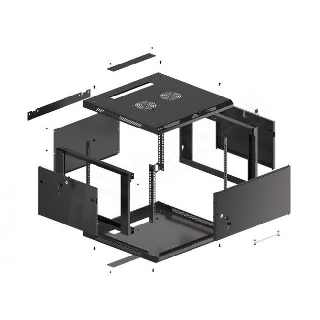 Lanberg WF01-6606-00B rack cabinet 6U Wall mounted rack Black Lanberg WF01-6606-00B rack cabinet 6U Wall mounted rack Black
