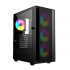 Gembird Fornax 4000 ARGB gaming ATX computer case, Midi Tower, backlight, Black