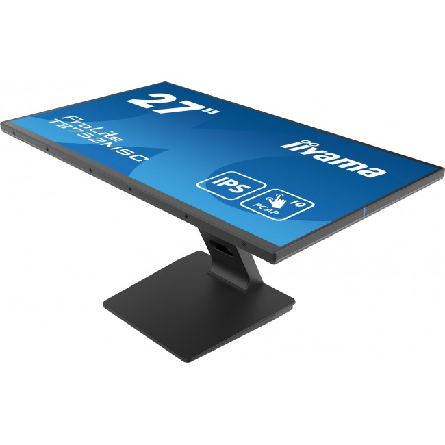iiyama ProLite 27 Optical Bonded PCAP 10pt touchscreen monitor with IPS panel technology, edge-to-edge glass design and anti-fingerprint coating