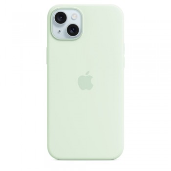 Silicone Apple case for iPhone 15 Plus Mint