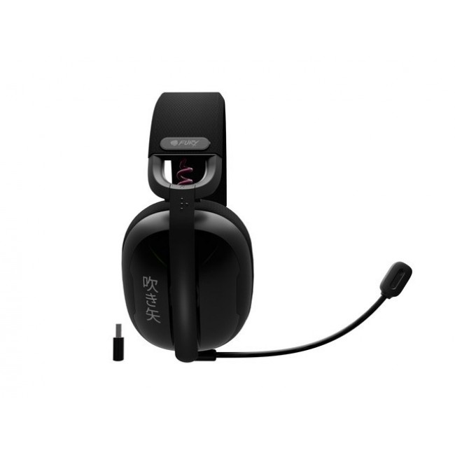 OVER-EAR HEADPHONES FURY FUKIYA F6 WITH MICROPHONE WIRELESS BLACK