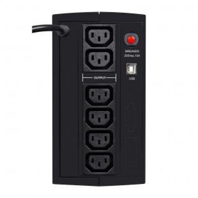 Ever DUO 850 AVR USB uninterruptible power supply (UPS) Line-Interactive 0.85 kVA 550 W 6 AC outlet(s) Ever DUO 850 AVR USB uninterruptible power supply (UPS) Line-Interactive 0.85 kVA 550 W 6 AC outlet(s)