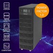 Qoltec 52283 Uninterruptible Power Supply UPS | 6kVA | 6000W | Power factor 1.0 | LCD | EPO | USB | On-line