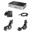 StarTech.com USB C Dock - 4K 60Hz Quad Monitor DisplayPort & HDMI - Universal USB-C Docking Station with 100W Power Delivery - USB Hub with 1x USB Type-C & 3x USB-A, Ethernet, Audio