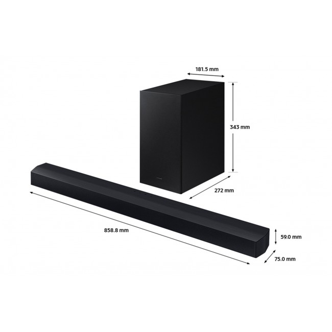 Samsung HW-C400/EN soundbar speaker Black 2.0 channels