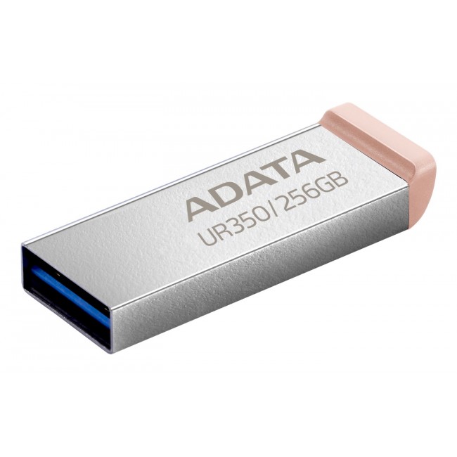 ADATA UR350 USB flash drive 256 GB USB Type-A 3.2 Gen 1 (3.1 Gen 1) Brown, Stainless steel