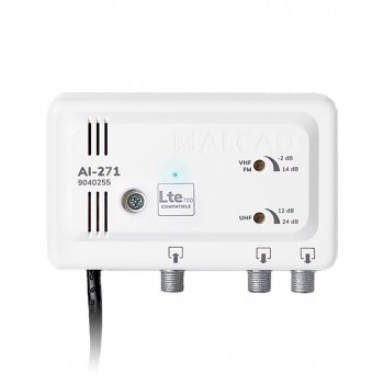 Broadband TV Amplifier: Alcad AI-271 (1I/2Out LTE700)