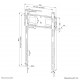Neomounts WL30-750BL18P Heavy duty wall mount 50-98