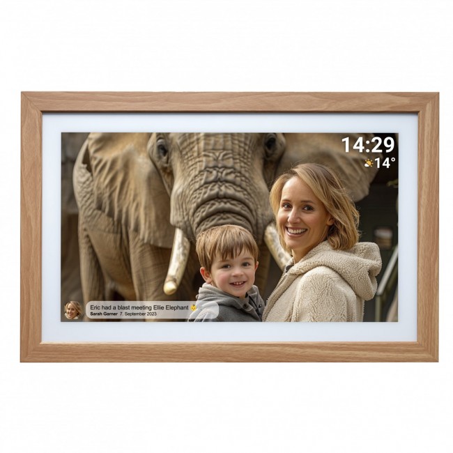 Denver PFF-2162LW digital photo frame Light brown 54.6 cm (21.5