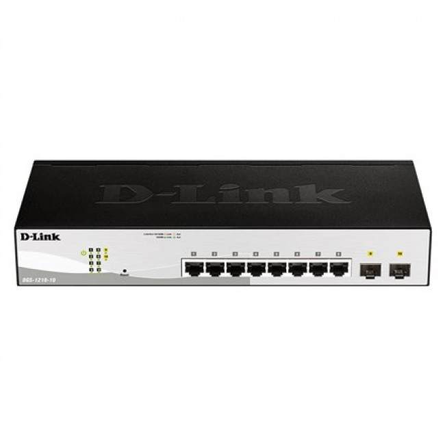 D-Link DGS-1210-10 Managed L2 Gigabit Ethernet (10/100/1000) 1U Black, Grey D-Link DGS-1210-10 Managed L2 Gigabit Ethernet (10/100/1000) 1U Black, Grey