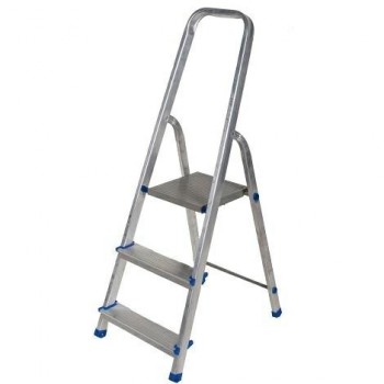 Aluminum Ladder, Free-standing, 3 steps