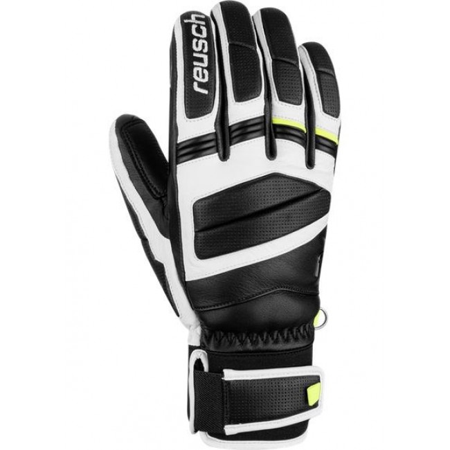 REUSCH MASTER PRO GLOVES SIZE 9 black, white and yellow