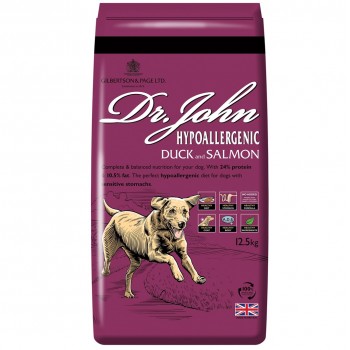 DR JOHN Hypoallergenic Duck with salmon - dry dog food - 12,5kg